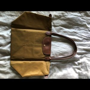 Longchamp gold tote Large